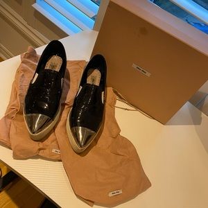 Miu miu platform shoes ,size 8.5